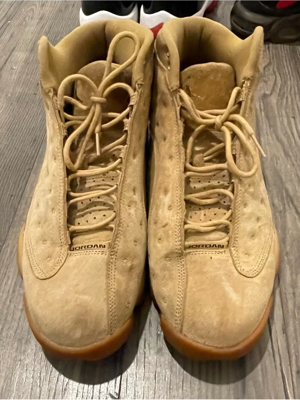 Jordan 13 Wheat Retro Tan Suede Sneakers